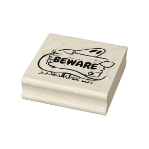Beware Rubber Stamp
