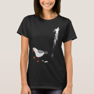 Beware Seagull Albatros Bird Crack  Gull Beach Bir T-Shirt