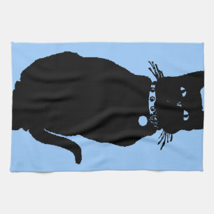 Beware the Black Cat Kitchen Towel