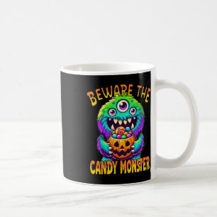 Beware The Candy Monster' Cute Halloween Monster Coffee Mug