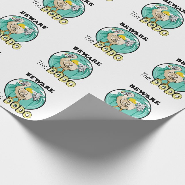 Beware the dodo wrapping paper (Corner)