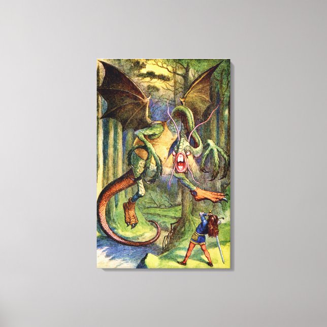 Beware the Jabberwocky, My Son Canvas Print (Front)