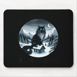 Beware The Jolakotturinn Yule Cat Icelandic Christ Mouse Pad
