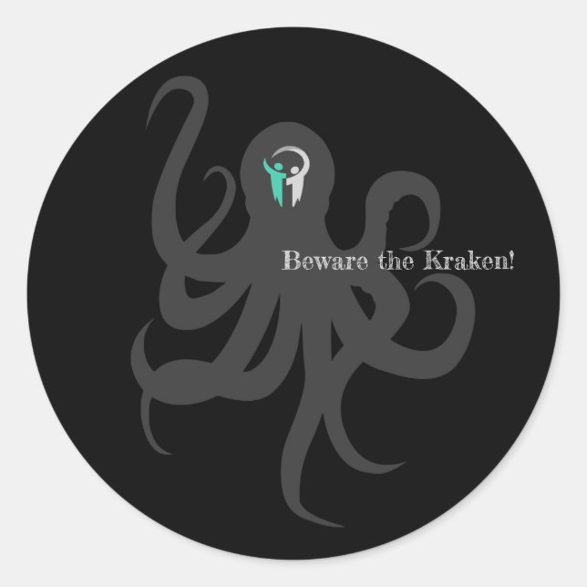 Beware the Kraken Sticker (Front)