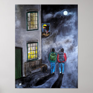 Beware the Moon Painting by Alfred Fox Poster