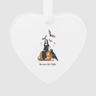 Beware the Night Spooky Nun Ornament
