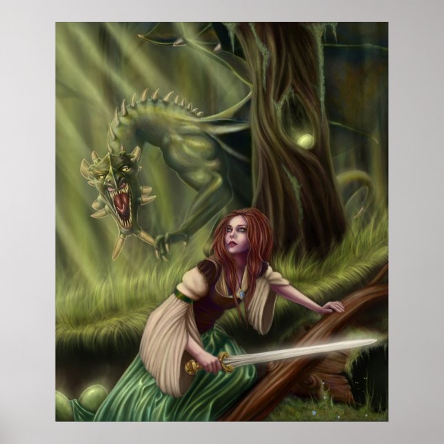 Beware the Woods Canvas Print (Front)