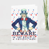 Beware The Wrath Of A Patient Man Patriotic Star