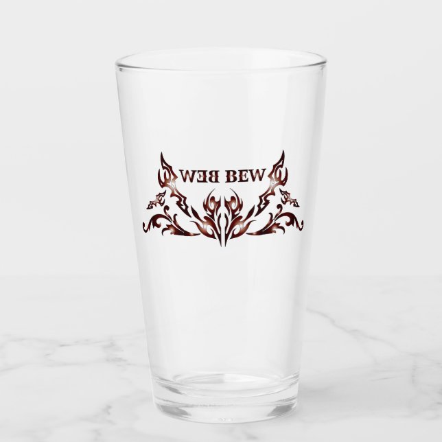 BewBew Glass Mug (Front)