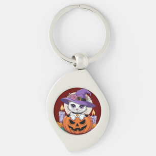Bewitched Purr Keychain