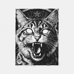 Bewitched Tabby Fleece Blanket