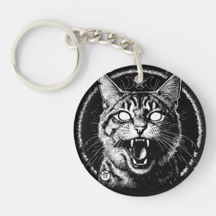 Bewitched Tabby Keychain
