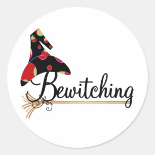 Bewitching Classic Round Sticker