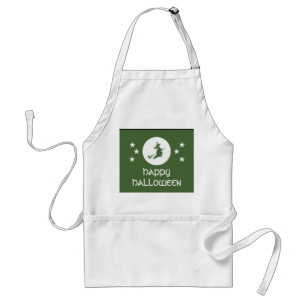 Bewitching Halloween Apron, Green Standard Apron