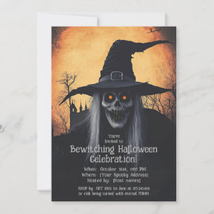 Bewitching Halloween Bash Invitation