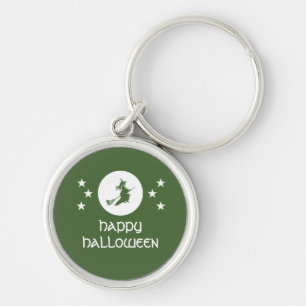 Bewitching Halloween Premium Keychain, Green Keychain