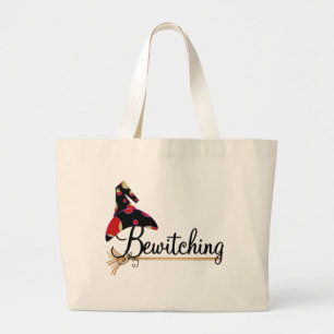 Bewitching Halloween Tshirts and Gifts Large Tote Bag