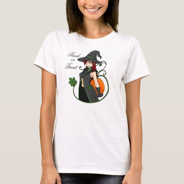 Bewitching Trick-or-Treat Long-Sleeve T-shirt (Front)