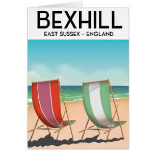 Bexhill East Sussex England travel poster