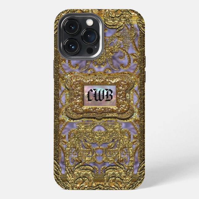 Bexley Victorian Protective Monogram  iPhone Case (Back)