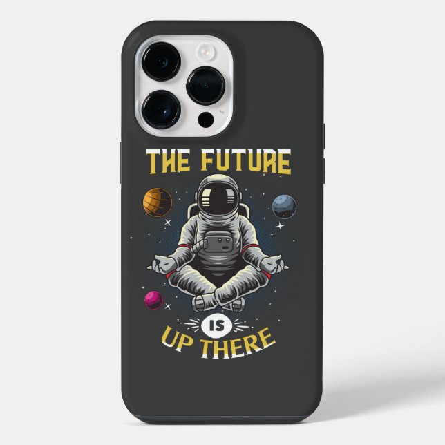 Beyond Boundaries: Future is Up There - Astronaut iPhone Case (Back)