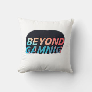Beyond gaming  throw pillow