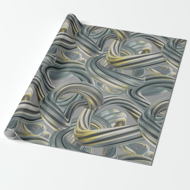 beyond infinity - silver and gold : wrapping paper (Unrolled)