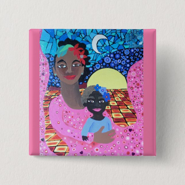 Beyond Paradise Mother & Child Button (Front)