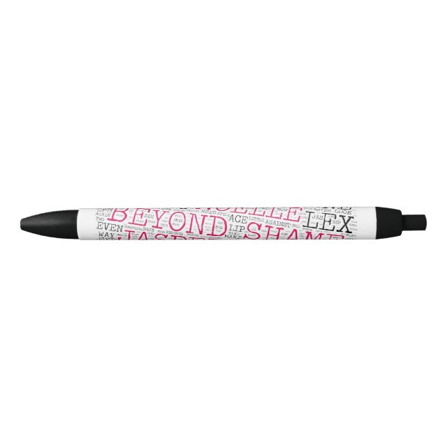 Beyond Shame Word Art Pen (Front)