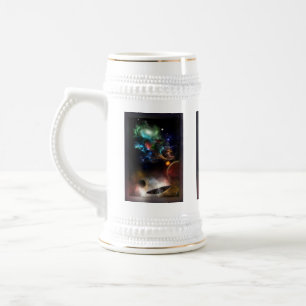 Beyond Space & Time Fractal Art II Spacescape Beer Stein