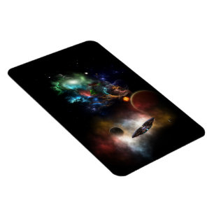 Beyond Space & Time Fractal Art II Spacescape Magnet