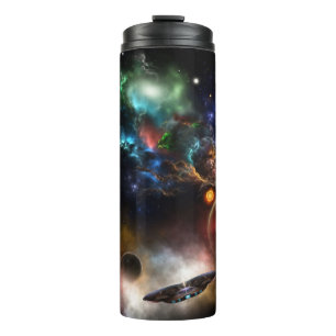 Beyond Space & Time Fractal Art II Spacescape Thermal Tumbler