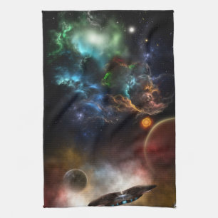 Beyond Space & Time Fractal Art Kitchen Towel