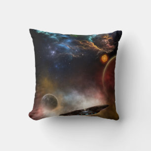 Beyond Space & Time Fractal Art Throw Pillow