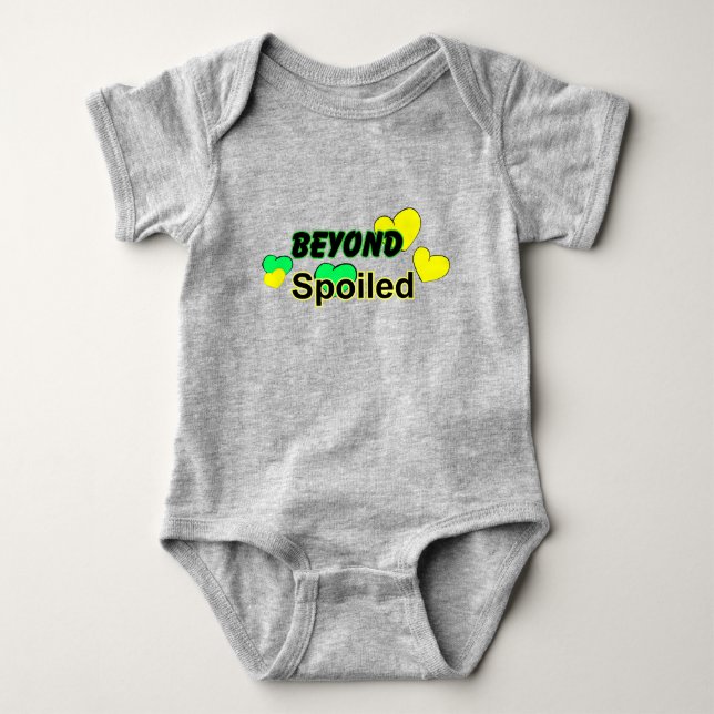 Beyond Spoiled With Hearts Baby Bodysuit (Front)