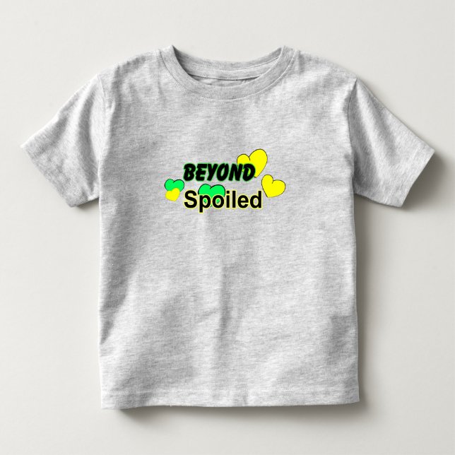 Beyond Spoiled With Hearts Toddler Tee (Front)