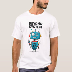 Beyond System Funny Robot Alien Character Gift T-Shirt