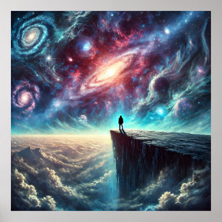 Beyond the Edge – Gaze into the Infinite Cosmos Poster