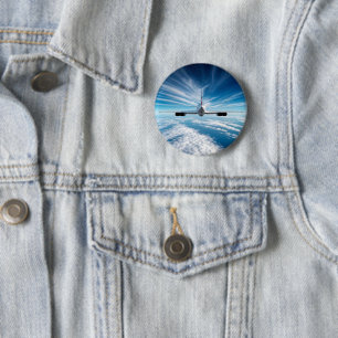 Beyond the Horizon: Concorde from Behind 2 Inch Round Button