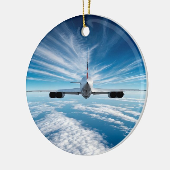 Beyond the Horizon: Concorde from Behind Ceramic Ornament (Left)