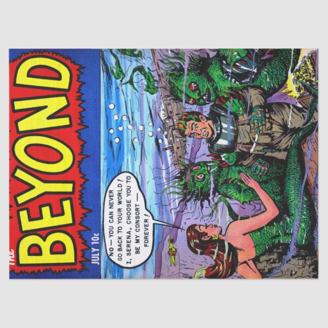 Beyond The Mermaid Kingdom Decoupage Tissue Paper (Front)