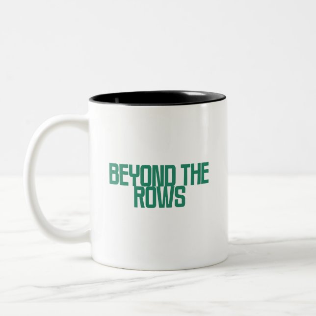 Beyond The Rows | Deep Data Analysis Insight Two-Tone Coffee Mug (Left)