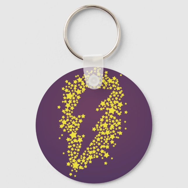 Beyond the stars (Lightning) (Coloured) Keychain (Front)