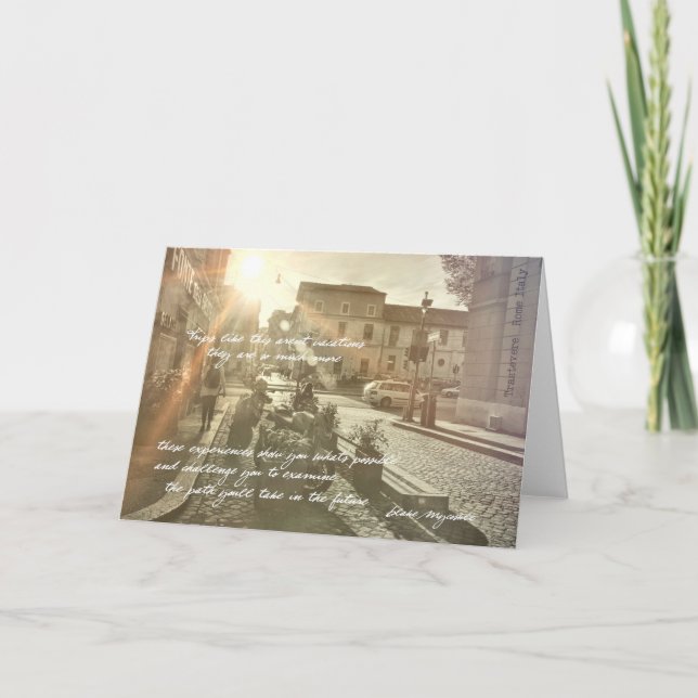 BEYOND THE TIBER Greeting Card (Front)