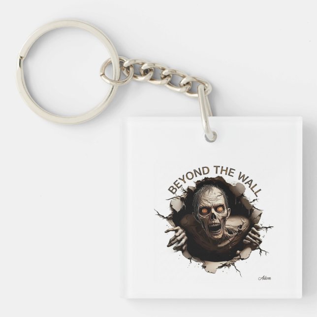 Beyond The Wall Zombie Long Sleeve Keychain (Front)