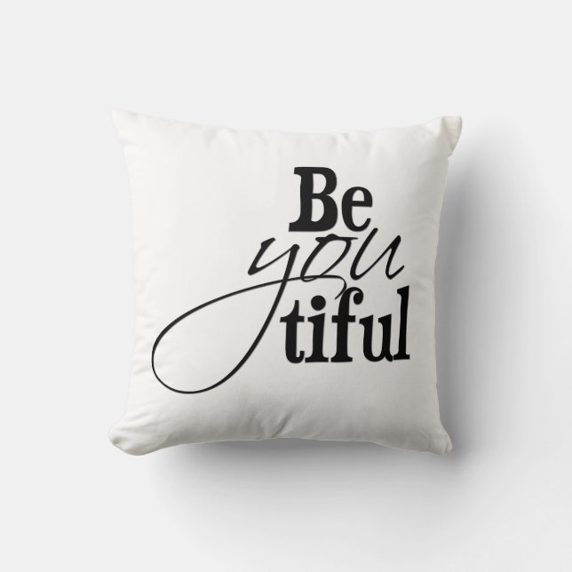 BeYOUtiful Pillow (Front)