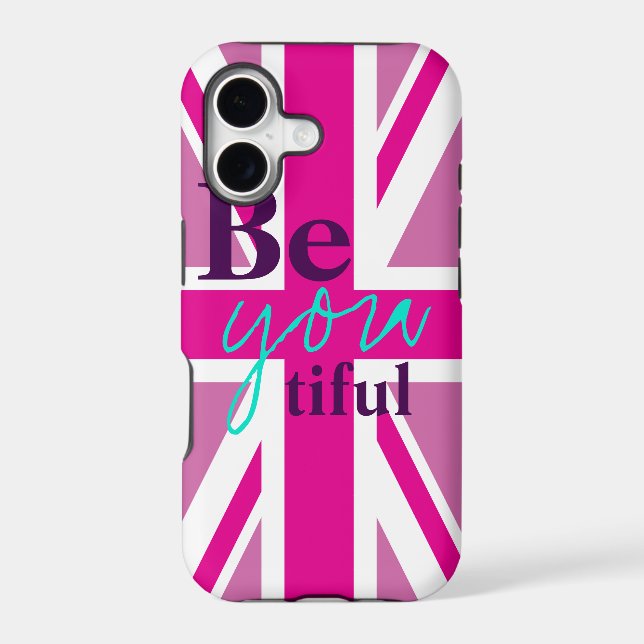 beYOUtiful Pink Union Jack iPhone 5 Case (Back)