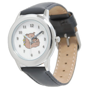 Bezel Stainless Steel Watch/Bull Dog Watch