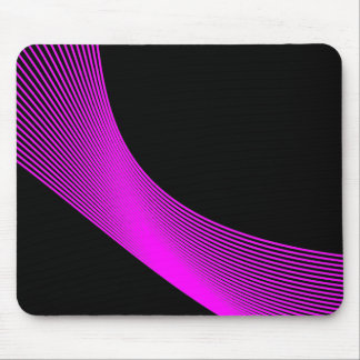 Bézier Curves - Magenta on Black Mouse Pad