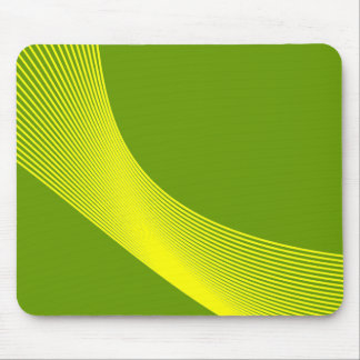 Bézier Curves - Yellow on Grass Green 669900 Mouse Pad
